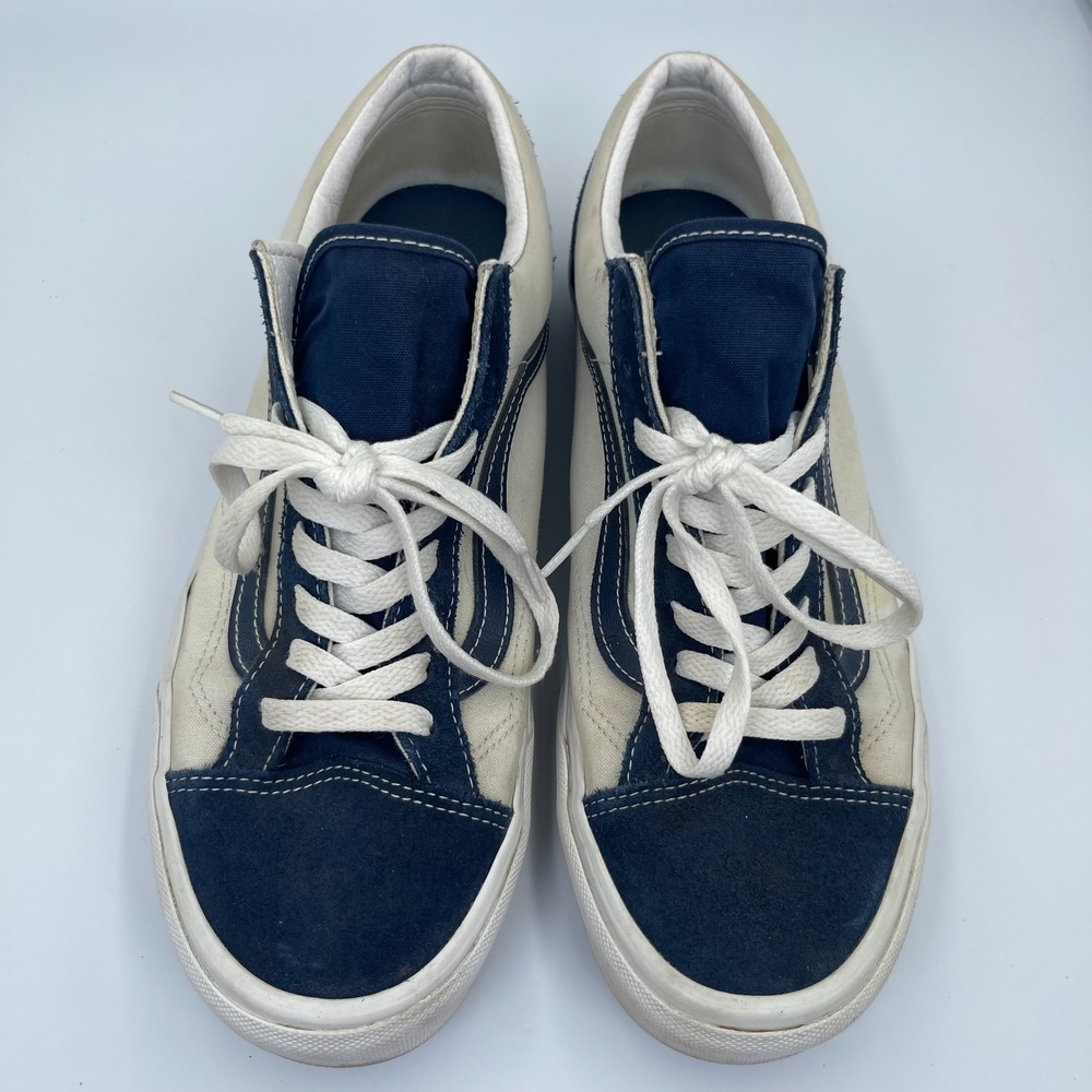 Vans Style 36 Sneakers M12/W14 Navy & Blue Suede Colorblock Running Shoes